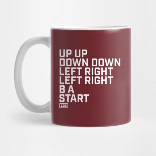 Up Up Down Down Left Right Left Right B A Start Mug